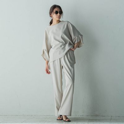 イージーワイドパンツ≪洗濯機で洗える≫