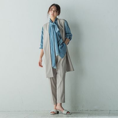 ストレッチテーパードパンツ≪手洗い可能≫