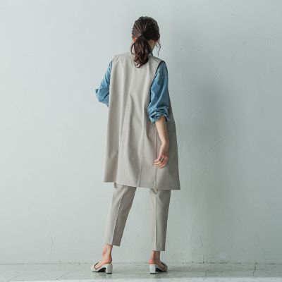 ストレッチテーパードパンツ≪手洗い可能≫