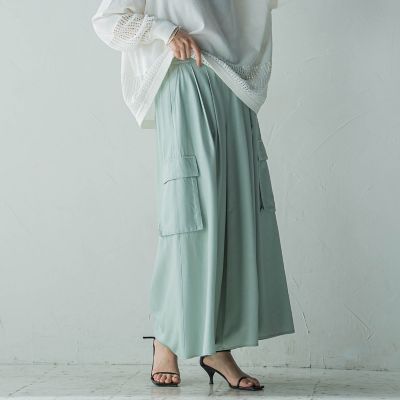 【新色追加】シャンブレーカーゴキュロットパンツ