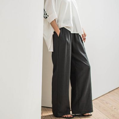 ＜MAYSON GREY（Women）＞タンブラーブッチャーイージーワイドパンツ≪手洗い可能　／　セットアップ対応≫