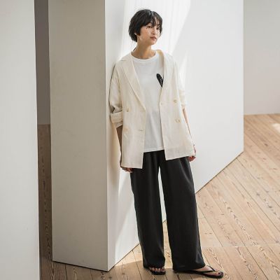 タンブラーブッチャーイージーワイドパンツ≪手洗い可能　／　セットアップ対応≫