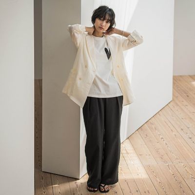 タンブラーブッチャーイージーワイドパンツ≪手洗い可能　／　セットアップ対応≫