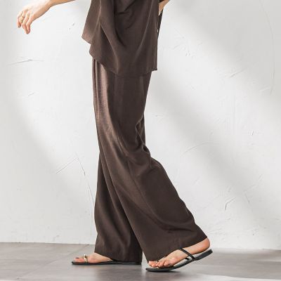 最終値下げ【美品】plantation メランジクロス　ワイドパンツ 楽天市場】レギンス パンツ ロングパンツ 伸縮性 ロング丈