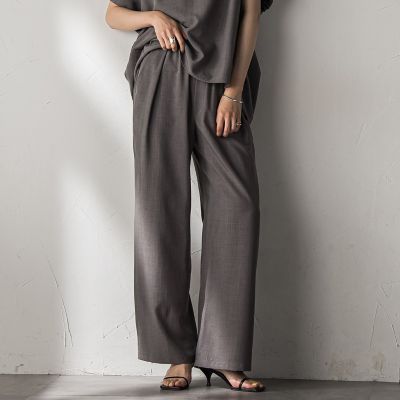 【新色追加】イージーワイドパンツ≪手洗い可能　／　セットアップ対応≫