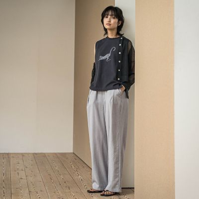 タンブラーブッチャーイージーワイドパンツ≪手洗い可能　／　セットアップ対応≫