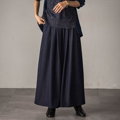 MAYSON GREY（Women）/メイソングレイ フレアヘムキュロットパンツ&#8810;洗濯機で洗える&#8811; 05ネイビー パンツ・ズボン【三越伊勢丹/公式】