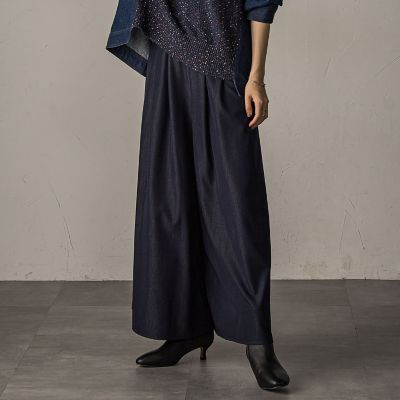新色追加】フレアヘムキュロットパンツ≪洗濯機で洗える≫ | MAYSON