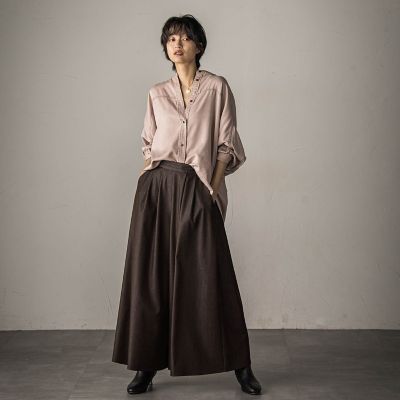 新色追加】フレアヘムキュロットパンツ≪洗濯機で洗える≫ | MAYSON