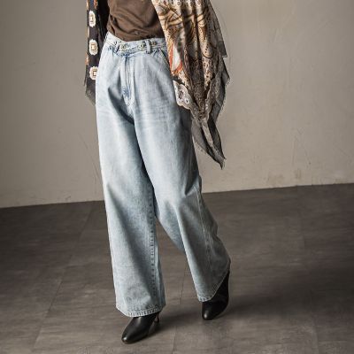 ＜MAYSON GREY（Women）＞２ＷＡＹウエストペインターデニムパンツ≪洗濯機で洗える≫