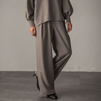 ＜MAYSON GREY（Women）＞【一瞬で楽とキレイを叶える】イージーワイドパンツ≪手洗い可能／セットアップ対応≫