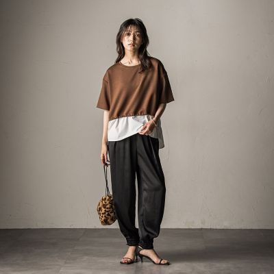 WEB限定】サテンジョガーパンツ≪手洗い可能≫ | MAYSON GREY