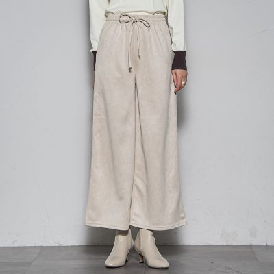 MAYSON GREY（Women）/メイソングレイ スウェード調ポンチイージーワイドパンツ&#8810;手洗い可能&#8811; 02オフホワイト パンツ・ズボン【三越伊勢丹/公式】