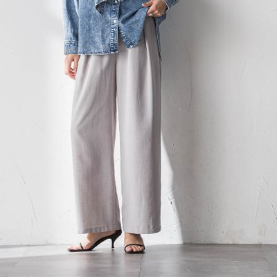 ＜MAYSON GREY（Women）＞【一瞬で楽とキレイを叶える】タンブラーオックスイージーワイドパンツ≪手洗い可能≫