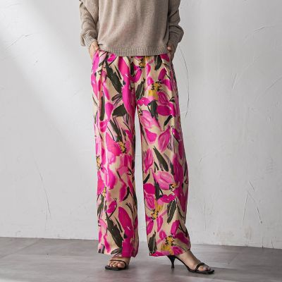 ＜MAYSON GREY（Women）＞ＩＰＥＫＥＲフラワープリントイージーワイドパンツ