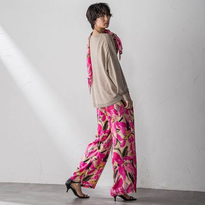 IPEKERフラワープリントイージーワイドパンツ | MAYSON GREY