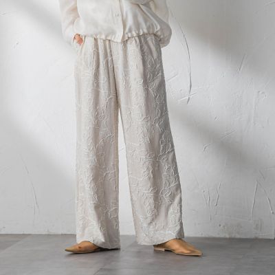 ボタニカル刺繍イージーワイドパンツ | MAYSON GREY (Women)/メイソン