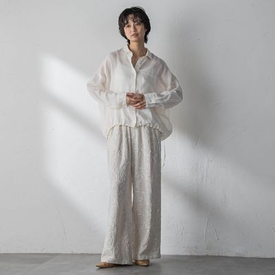 ボタニカル刺繍イージーワイドパンツ | MAYSON GREY (Women)/メイソン