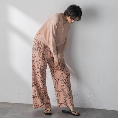 ボタニカル刺繍イージーワイドパンツ | MAYSON GREY (Women)/メイソン
