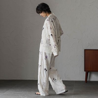 40周年限定】パッチワーク刺繍イージーワイドパンツ | MAYSON GREY