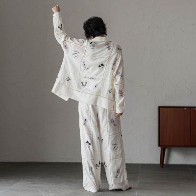40周年限定】パッチワーク刺繍イージーワイドパンツ | MAYSON GREY