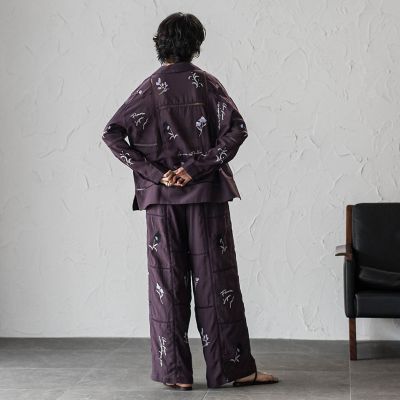 40周年限定】パッチワーク刺繍イージーワイドパンツ | MAYSON GREY