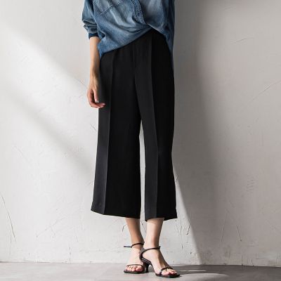 40周年限定】復刻リネンライクイージークロップドワイドパンツ