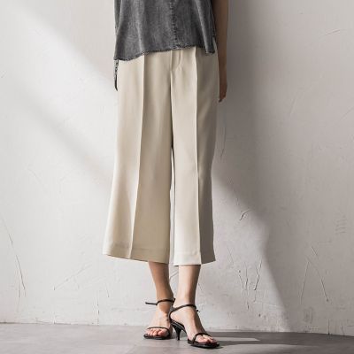 40周年限定】復刻リネンライクイージークロップドワイドパンツ