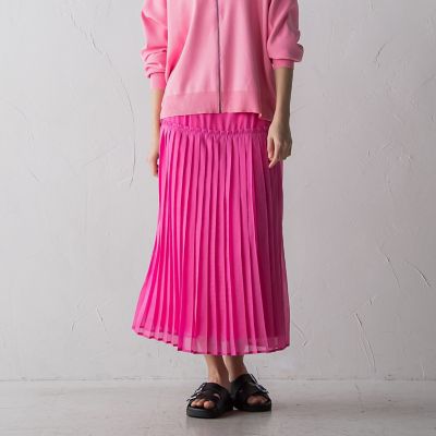 ヘムプリーツシアースカート≪手洗い可能≫