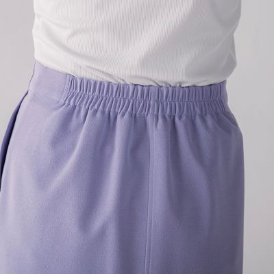 カットジョーゼットフロントベンツストレートスカート≪セットアップ対応／手洗い可能≫