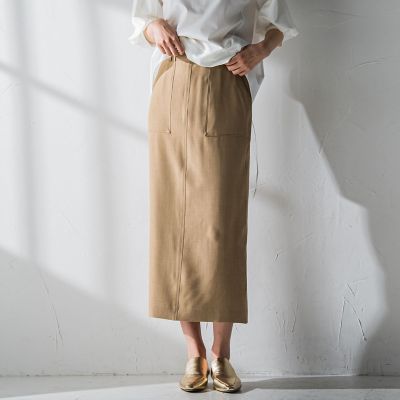 ＜MAYSON GREY（Women）＞リネンライクベイカータイトスカート≪洗濯機で洗える≫