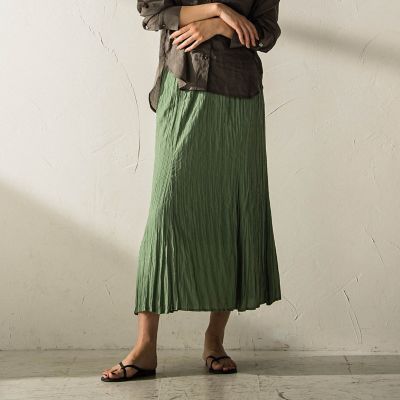 ＜MAYSON GREY（Women）＞ランダムプリーツソフトマーメイドスカート