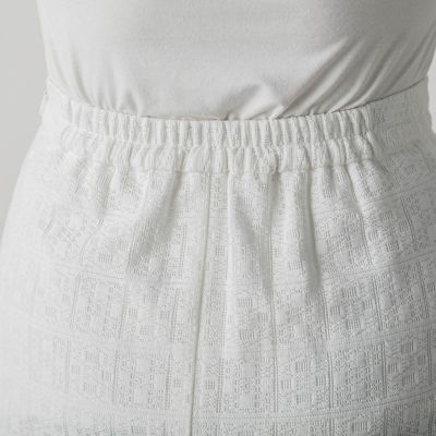 スクエアレースナロースカート≪手洗い可能≫