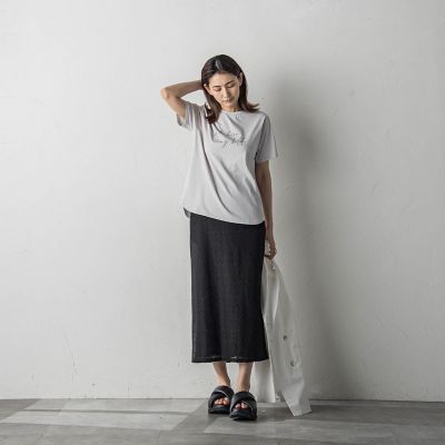 スクエアレースナロースカート≪手洗い可能≫