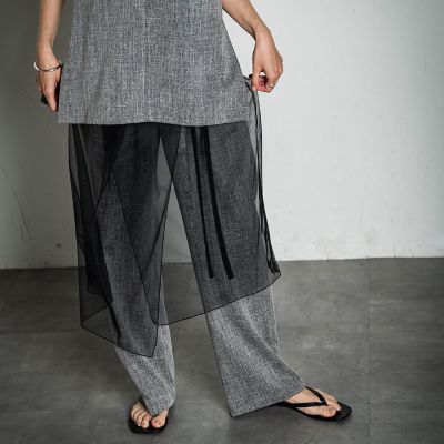 チュールラップスカート≪手洗い可能≫