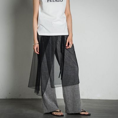 チュールラップスカート≪手洗い可能≫