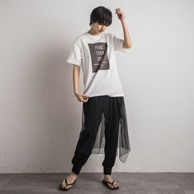 チュールラップスカート≪手洗い可能≫