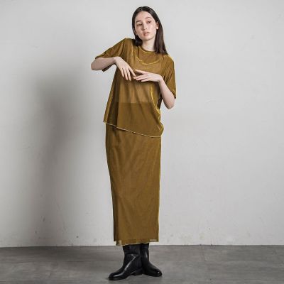 シアーベロアナロースカート≪手洗い可能≫