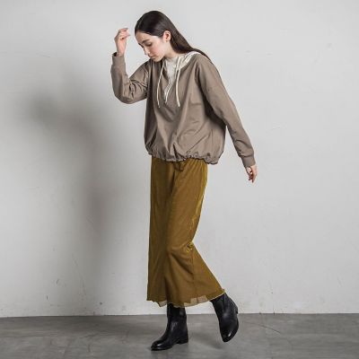 シアーベロアナロースカート≪手洗い可能≫