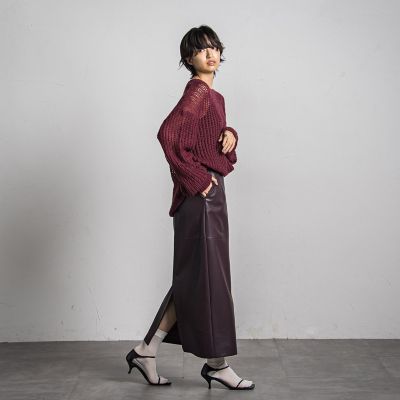 【今季新作☆新品同様】メイソングレイ モノトーン柄 ストレッチカルゼスカート 2024ss極美品✨️メイソングレイ モノトーン柄 ストレッチカルゼ
