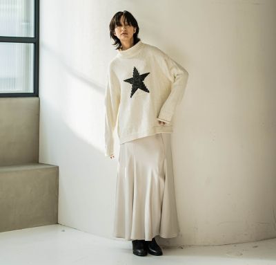 【カタログ掲載】ビンテージサテンナロースカート≪洗濯機で洗える≫