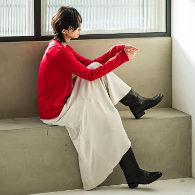 【カタログ掲載】ビンテージサテンナロースカート≪洗濯機で洗える≫