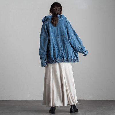 【カタログ掲載】ビンテージサテンナロースカート≪洗濯機で洗える≫