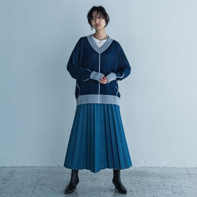 デニムプリーツスカート | MAYSON GREY（Women）/メイソングレイ