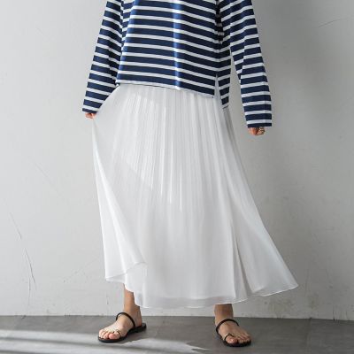 ＜MAYSON GREY（Women）＞消しプリーツスカート≪手洗い可能≫