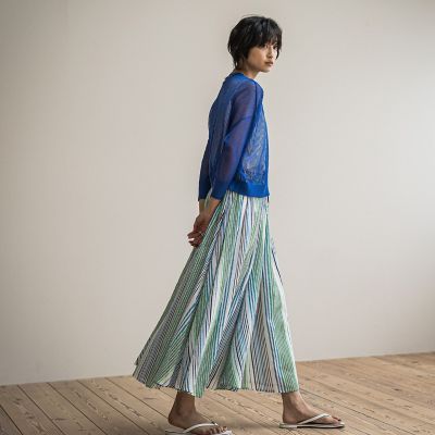 コットンボイル２ＷＡＹエアリーギャザースカート≪手洗い可能≫