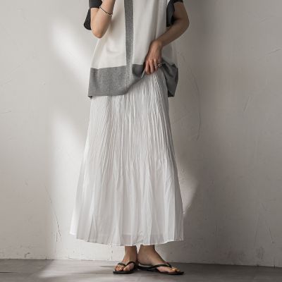 シアーランダムプリーツスカート≪洗濯機で洗える≫