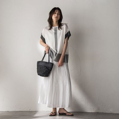 シアーランダムプリーツスカート≪洗濯機で洗える≫