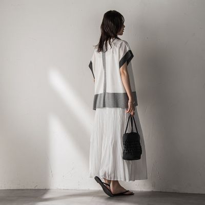 シアーランダムプリーツスカート≪洗濯機で洗える≫