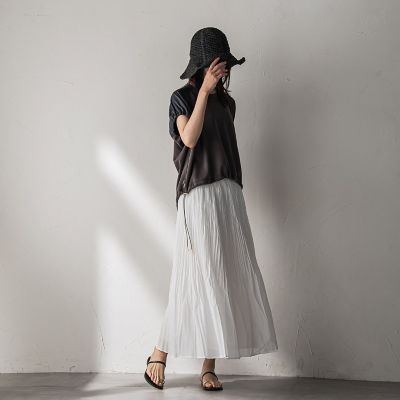 シアーランダムプリーツスカート≪洗濯機で洗える≫